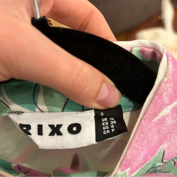 Rixo Lolita Cotton Mini Dress High Neck Size S - Picture 7 of 10